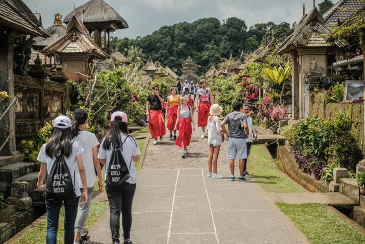 Penglipuran Tourism Village in Bali is renowned for its well-preserved traditional architecture, clean environment, and strong commitment to cultural sustainability.