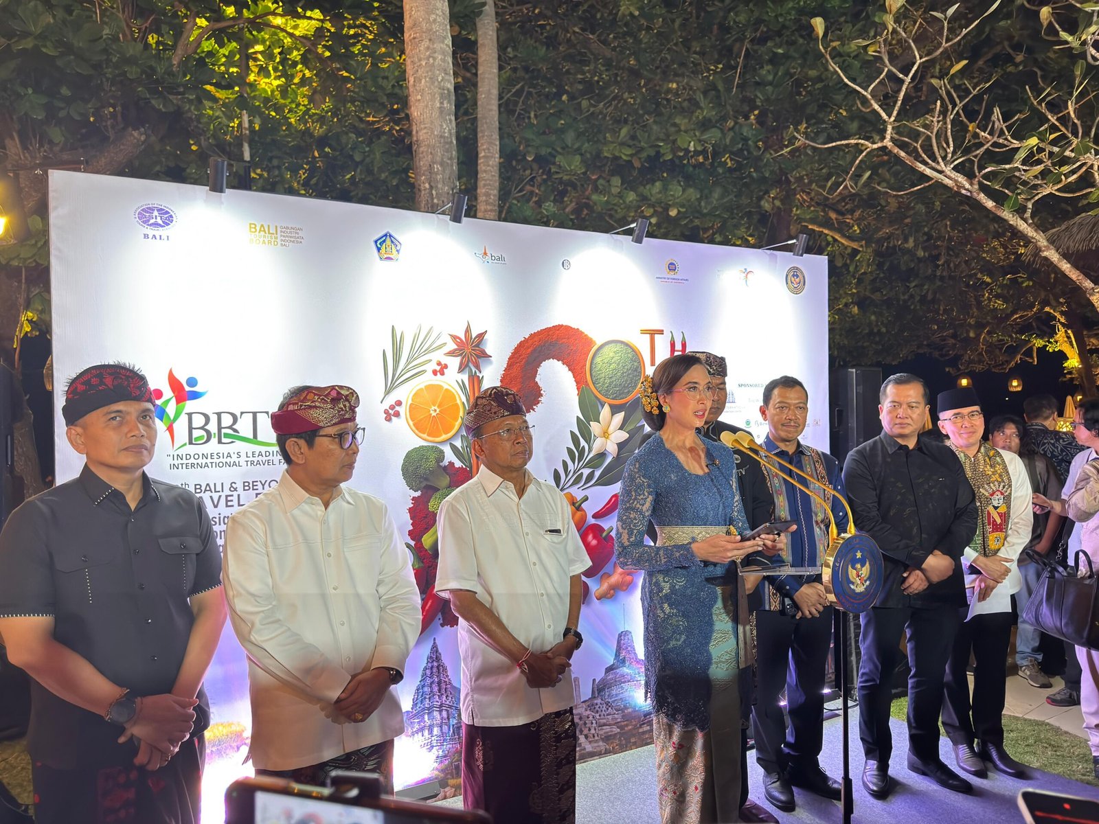 Indonesia’s Minister of Tourism, Widiyanti Putri Wardhana, during the opening gala dinner of Bali & Beyond Travel Fair (BBTF) 2026 