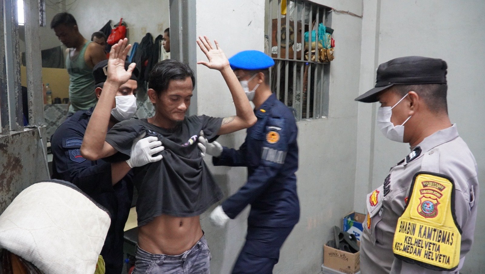 Officials Conduct Raid on Inmates at Medan Class I Detention Center